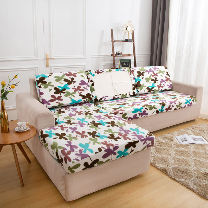 housse pour coussin assise canape chaud tissu fleur