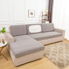 housse pour coussin assise canape jacquard tissu taupe