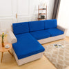 housse pour coussin assise canape peluche bleue