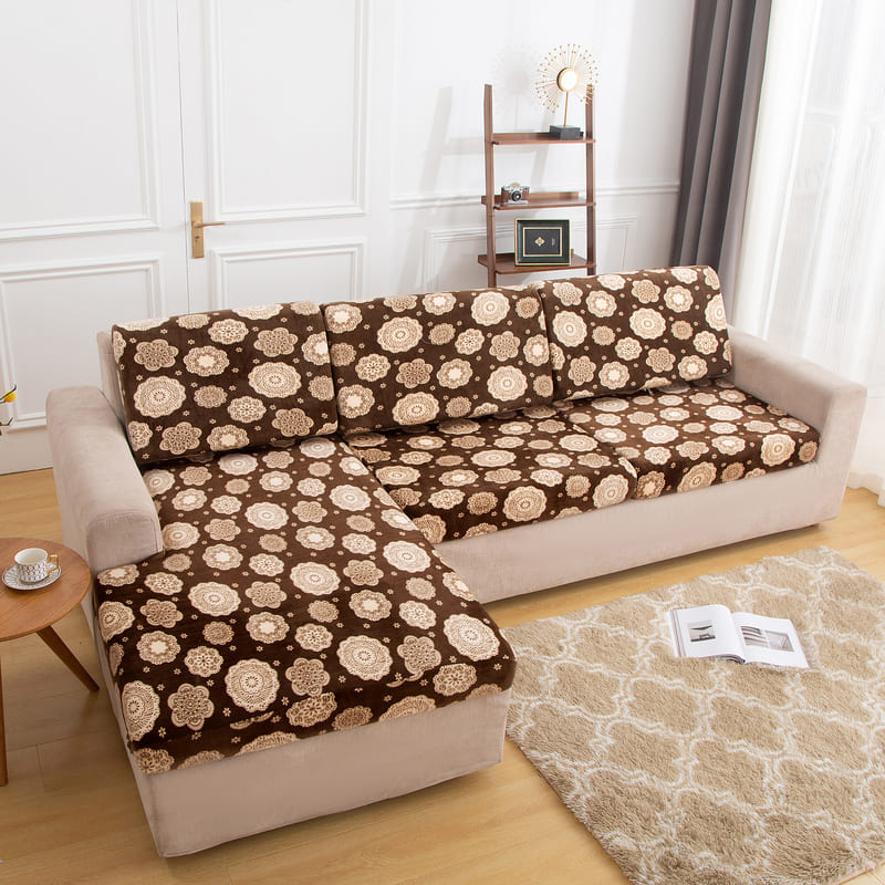 housse pour coussin assise canape peluche mosaïque