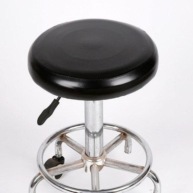 housse de tabouret de bar simili cuir noir