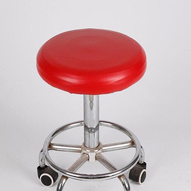 housse de tabouret de bar simili cuir noir