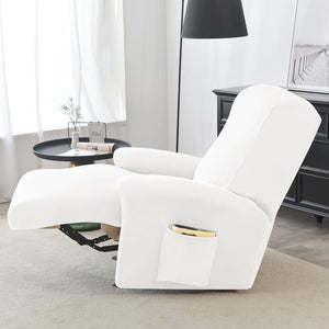 miniature textile housse de fauteuil relax velours blanc