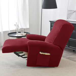 miniature textile housse de fauteuil relax velours bordeaux