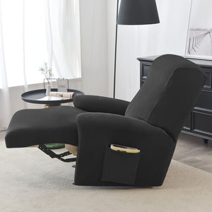 miniature textile housse de fauteuil relax velours noir