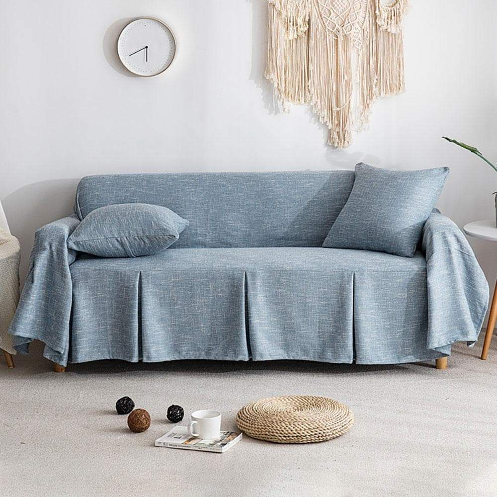 housse canapé en lin