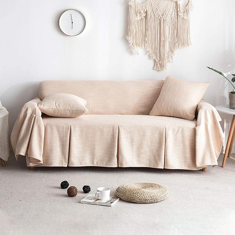 housse canapé lin