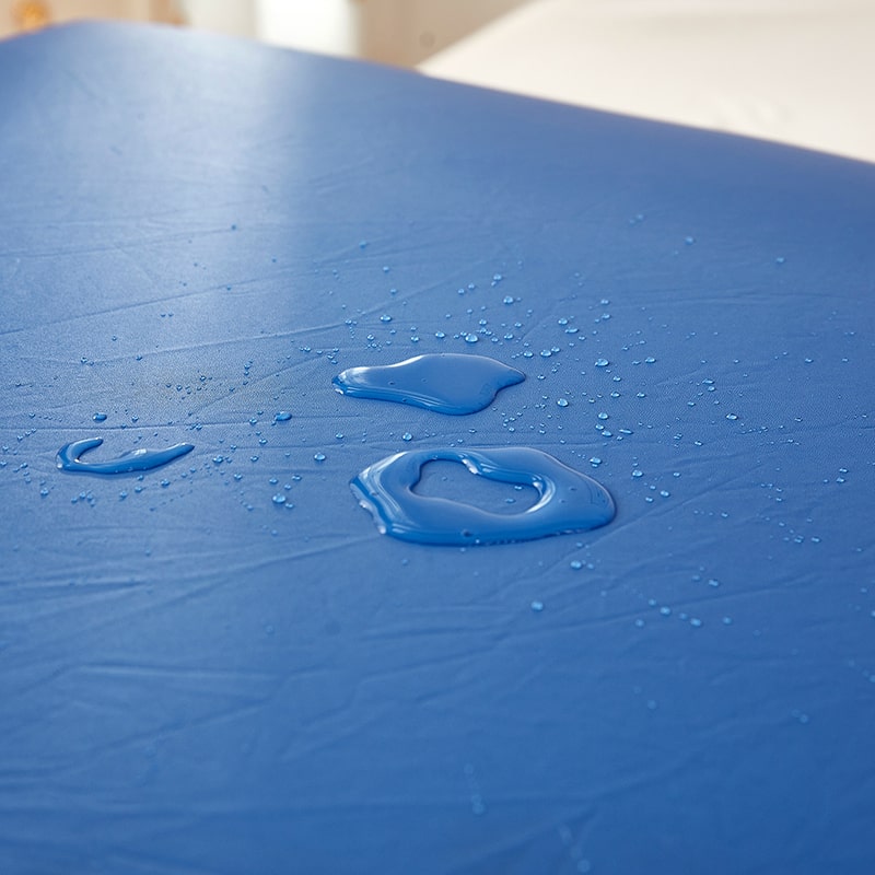 matière imperméable Housse pour coussin de canapé cuir pu bleu