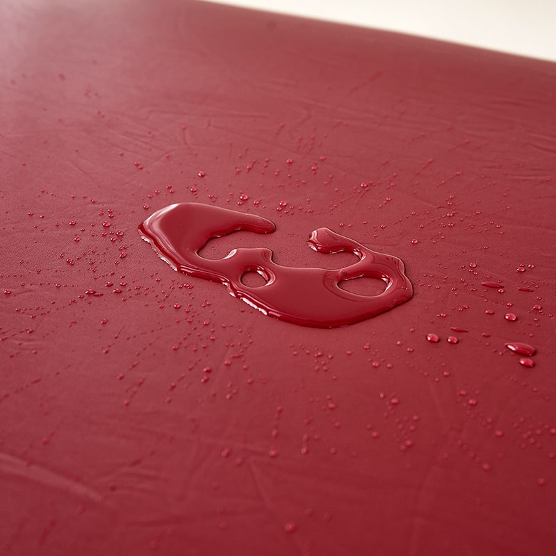 matière Housse pour coussin d&#39;assise de canapé cuir pu rouge