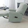 poche latérale housse de fauteuil relax jacquard gris vert