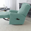 poche latérale housse de fauteuil relax jacquard vert mousse