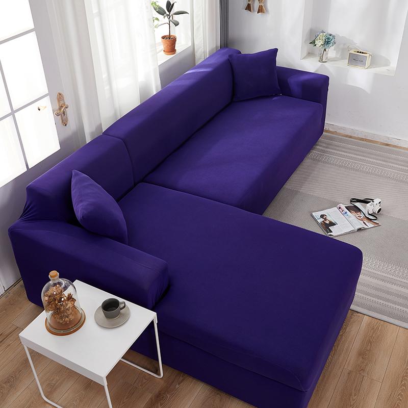 tissu Housse de Canapé d'Angle Indigo