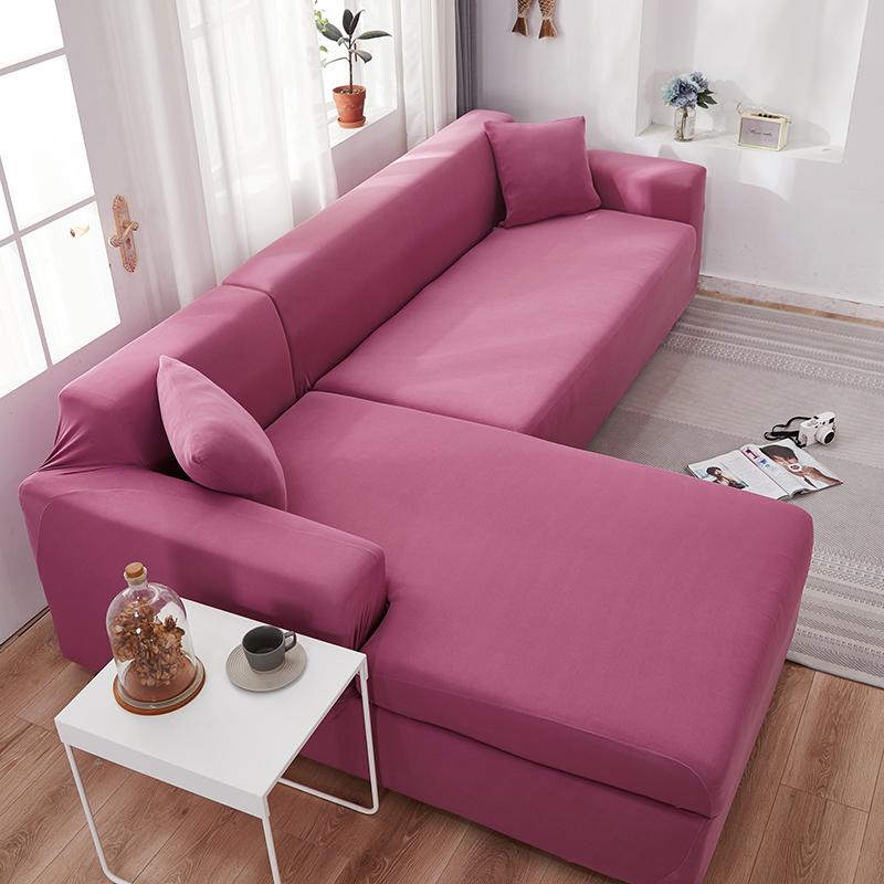 Protège canapé angle magenta