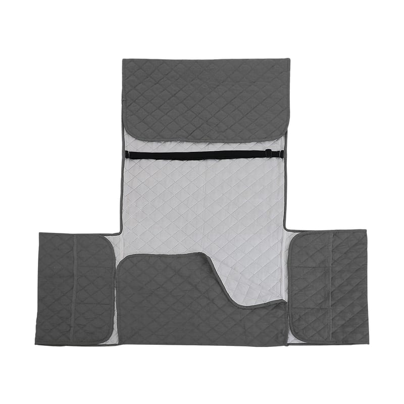 Protège Fauteuil Gris Anthracite déplié