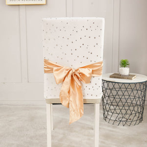 miniature tissu velours de la housse dossier de chaise noel blanc