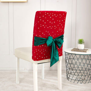 miniature tissu velours de la housse dossier de chaise noel rouge