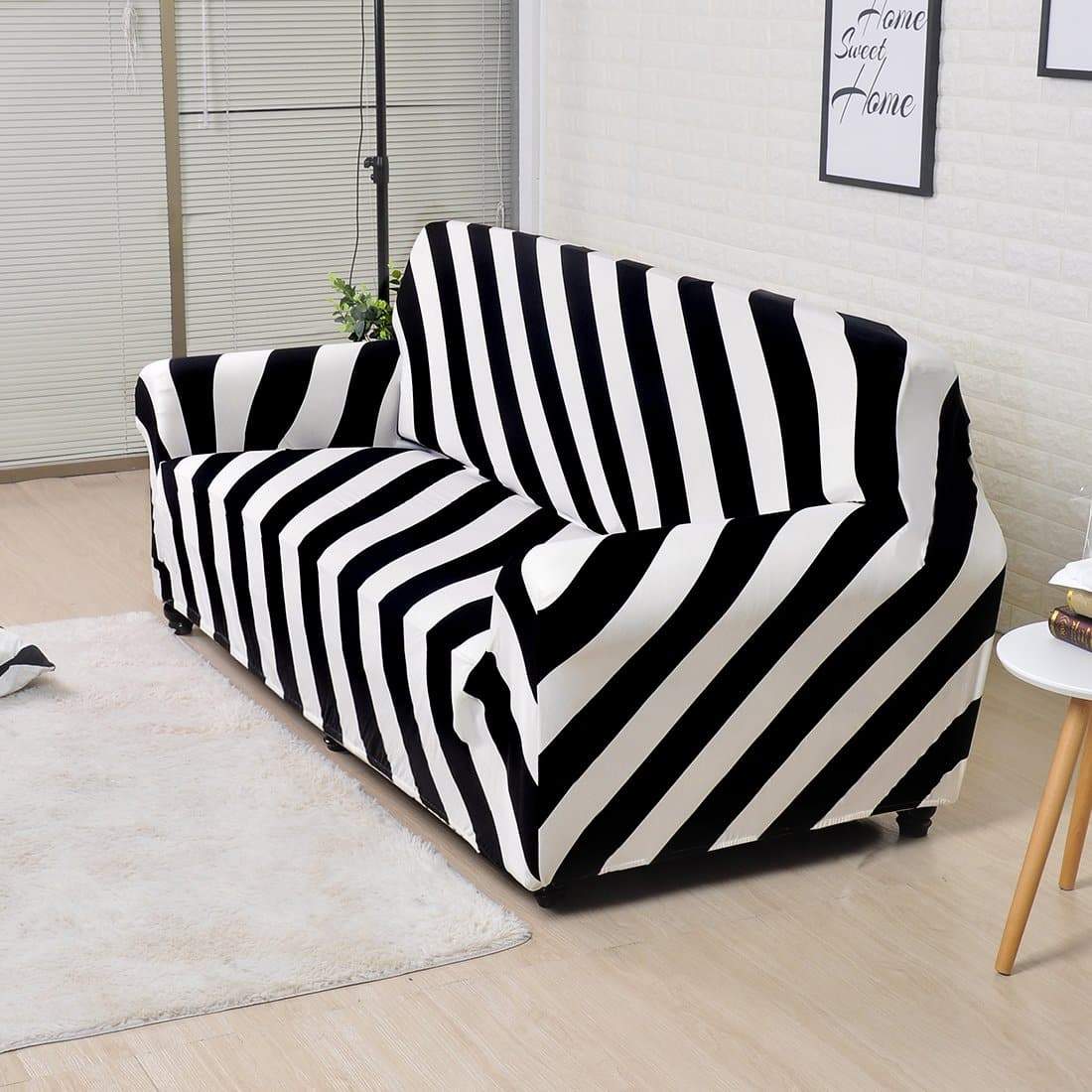 Zebra - Housse pour coussin de canapé - Siège M : Largeur 50-65 CM