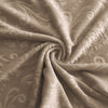 textile housse de chaise velours lys brun