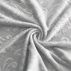 textile housse de chaise velours lys gris
