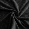 textile housse de chaise velours lys noir