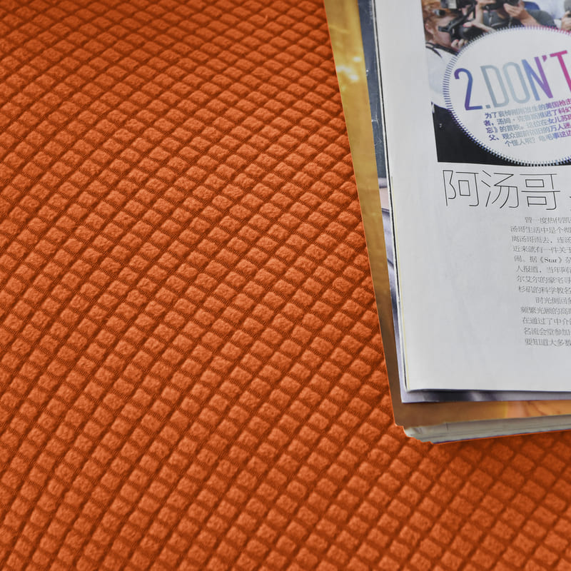 textile housse de fauteuil relax jacquard orange