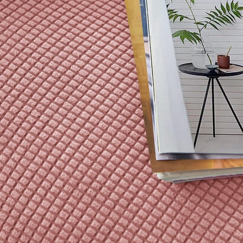 textile housse de fauteuil relax jacquard rose