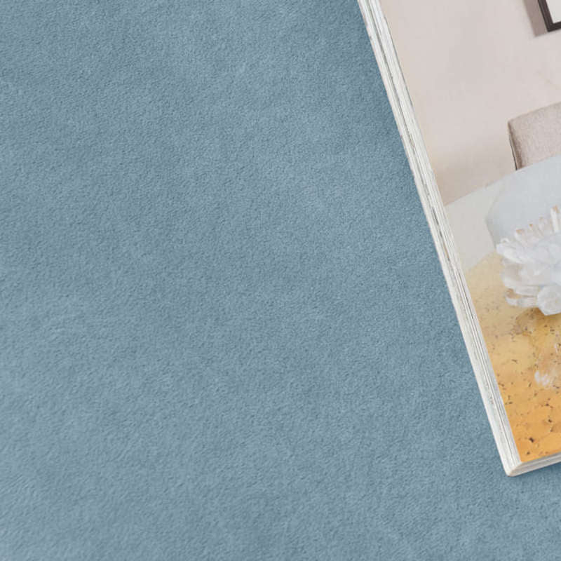 textile housse de fauteuil relax velours bleu ciel