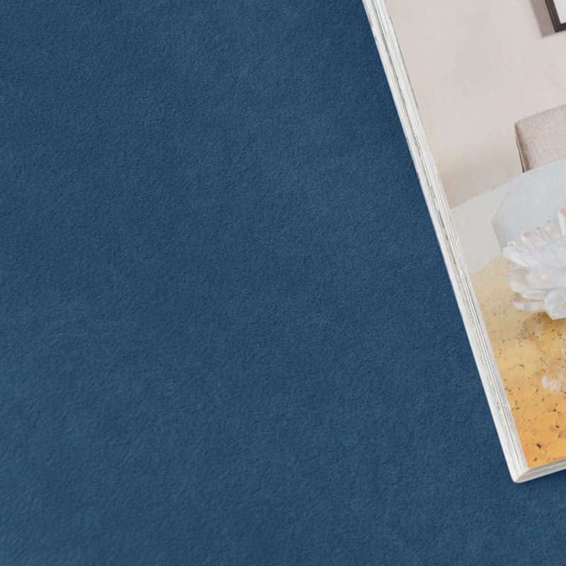 textile housse de fauteuil relax velours bleu