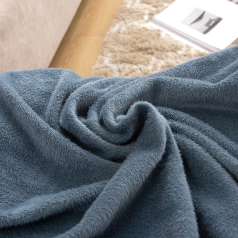 textile housse pour coussin assise canape peluche bleu gris