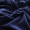 textile housse pour coussin assise canape peluche bleue marine