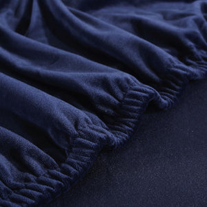 miniature housse de coussin velours bleu marine
