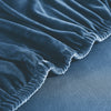 textile housse de protection pour canapé d&#39;angle en velours bleu