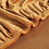 textile housse de protection canapé d&#39;angle velours camel