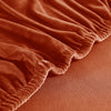 textile housse de protection pour canapé d&#39;angle en velours citrouille