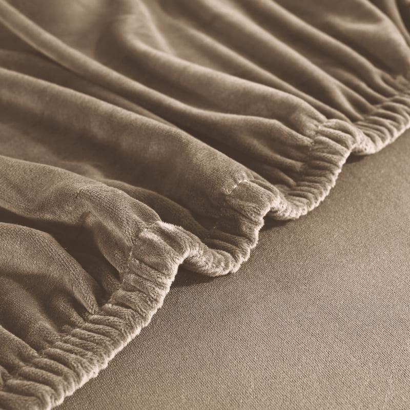 textile housse de protection pour canapé d'angle en velours daim