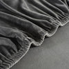 textile housse de protection canapé d&#39;angle velours gris