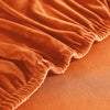 textile housse de protection pour canapé d&#39;angle en velours orange