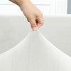 tissu élastique housse de canapé d&#39;angle velours blanc