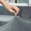 tissu élastique Housse de Canapé d&#39;Angle Velours Gris clair