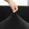 tissu élastique housse de canapé d&#39;angle velours noir