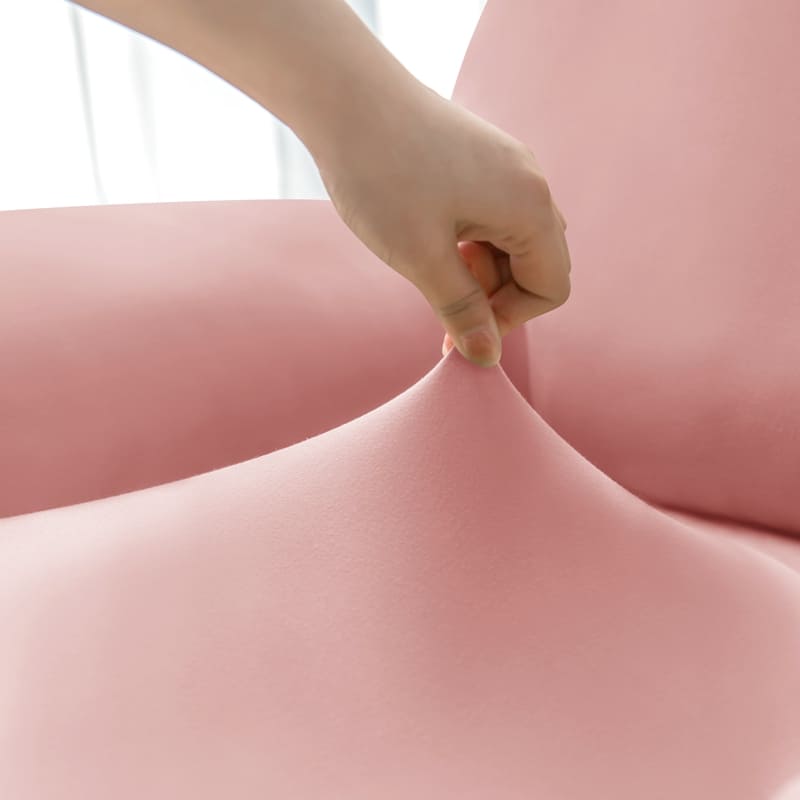 tissu élastique housse de fauteuil relax rose