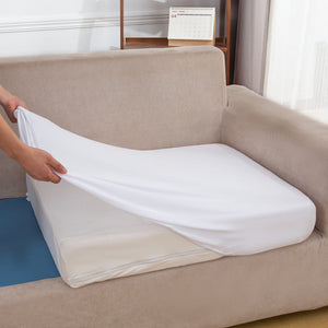 miniature textile housse extensible blanche coussin assise canapé