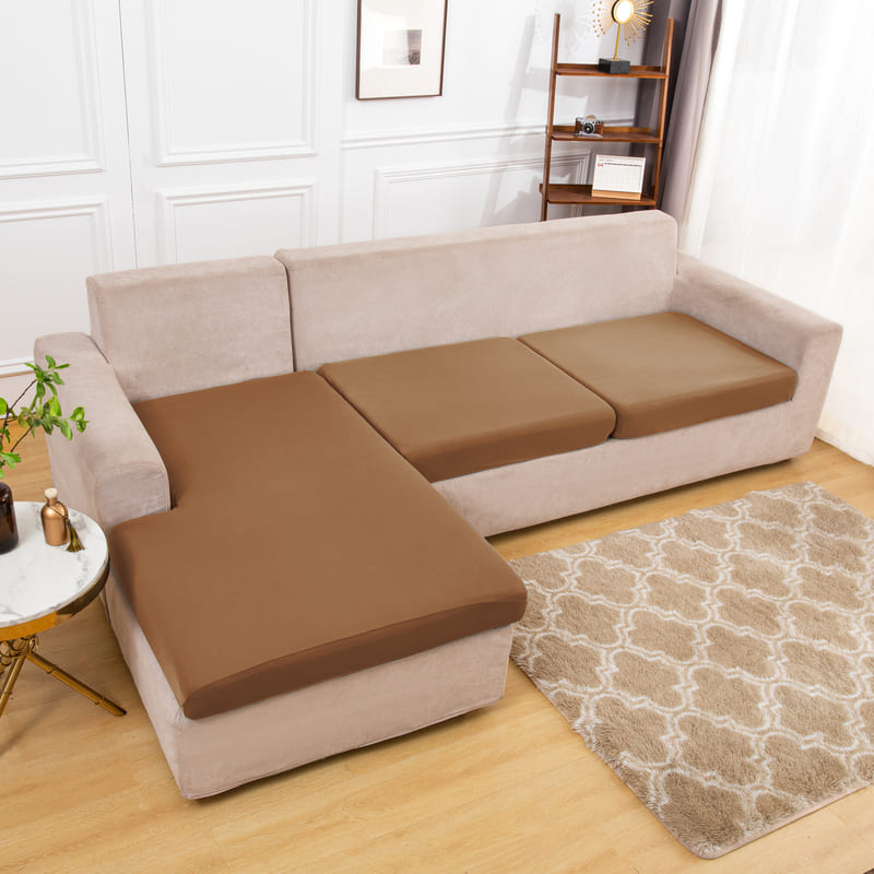 tissu extensible housse camel pour coussin assise canapé