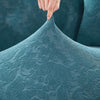 tissu extensible Housse de Canapé d&#39;Angle microfibre Fleur Bleu canard