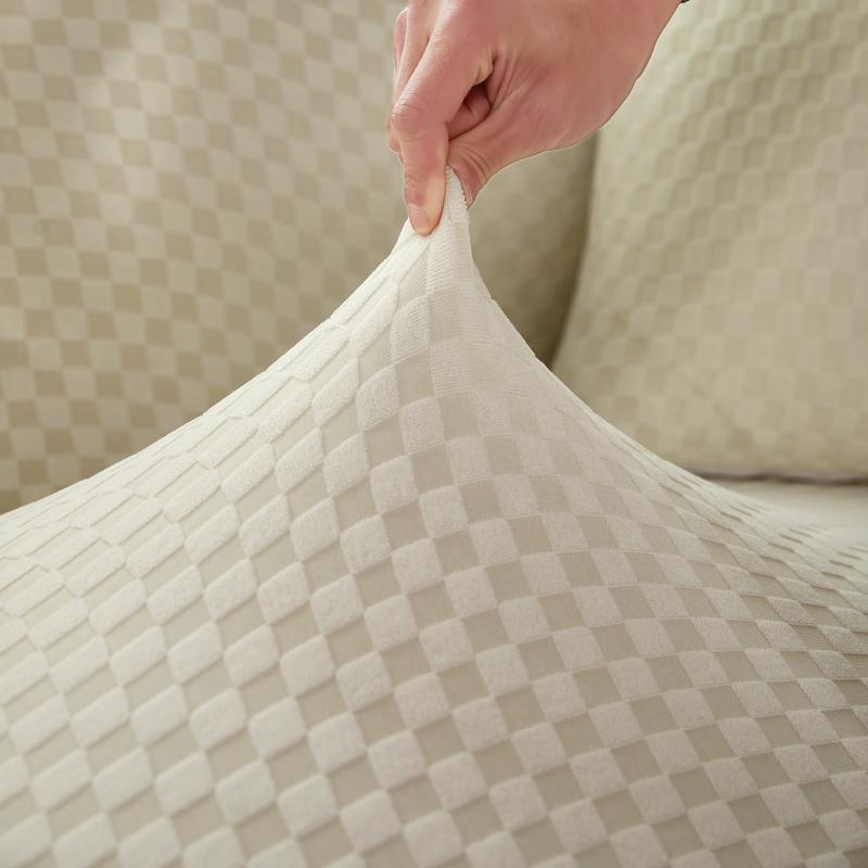Housse de Canapé d&#39;Angle Microfibre Blanc