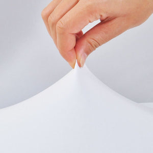 miniature vue rapprochee tissu housse de chaise large blanche