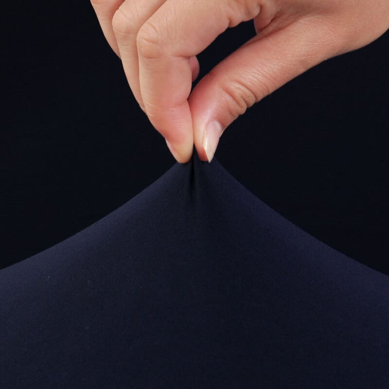 tissu extensible housse de chaise large bleu marine