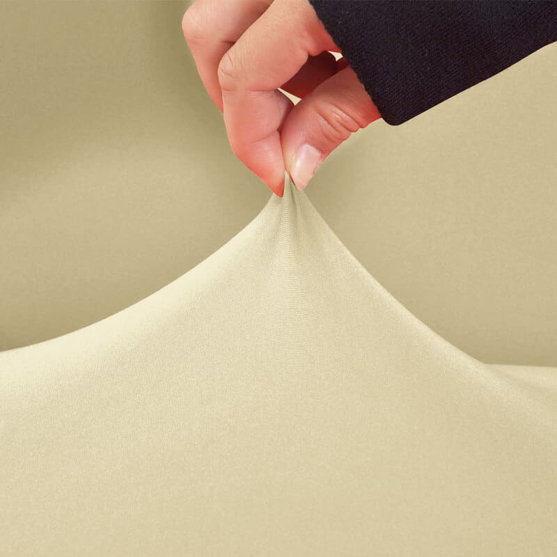 tissu extensible housse de chaise large crème