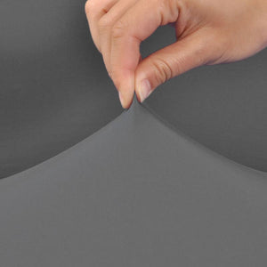 miniature vue rapprochee tissu housse de chaise large grise