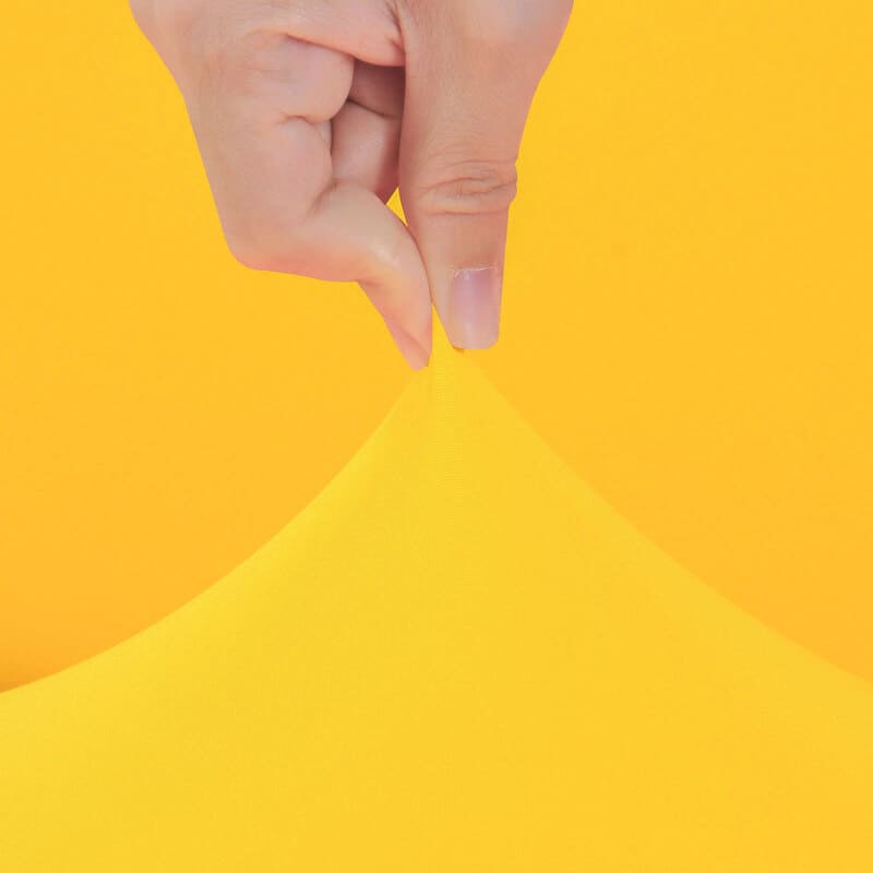 tissu extensible housse de chaise large jaune